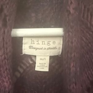 Hinge Deep Purple cardigan Knitwear